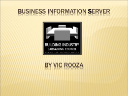 BUSINESS INFORMATION ERVER BY VIC ROOZA S