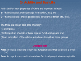 2- Acidity and Basicity