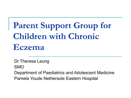 Parent Support Group for Children with Chronic Eczema