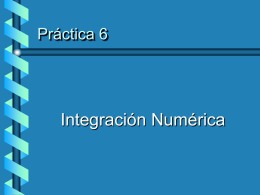 Integración Numérica Práctica 6