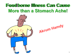 Foodborne Illness Can Cause More than a Stomach Ache! 1
