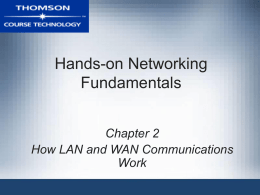 Hands-on Networking Fundamentals Chapter 2 How LAN and WAN Communications