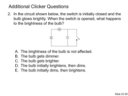 Additional Clicker Questions