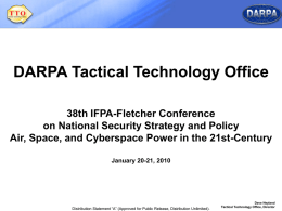 DARPA Tactical Technology Office