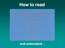 How to read and understand… Title