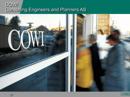 COWI Consulting Engineers and Planners AS 1 27 Sep.