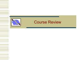 Course Review