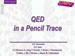 QED in a Pencil Trace