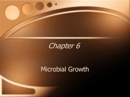 Chapter 6 Microbial Growth