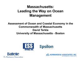 Massachusetts: Leading the Way on Ocean Management