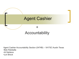 Agent Cashier + Accountability