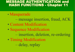 Masquerade Content Modification Sequence Modification Timing Modification