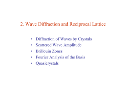 2. Wave Diffraction and Reciprocal Lattice