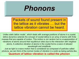 Phonons