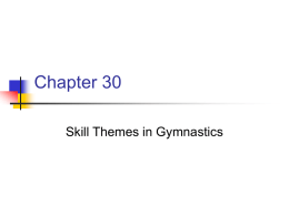 Chapter 30 Skill Themes in Gymnastics