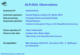 DLR-DIAL Observations