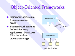 Object-Oriented Frameworks