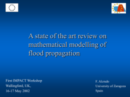 A state of the art review on mathematical modelling of flood propagation