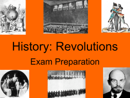 History: Revolutions Exam Preparation