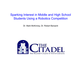 Sparking Interest in Middle and High School