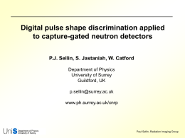 Digital pulse shape discrimination applied to capture-gated neutron detectors Department of Physics