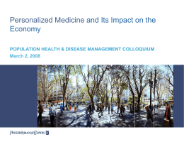 Personalized Medicine and Its Impact on the Economy