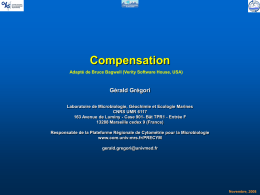 Compensation Gérald Grégori