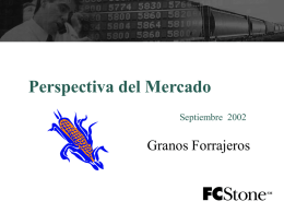 Perspectiva del Mercado Granos Forrajeros Septiembre  2002