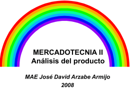 MERCADOTECNIA II Análisis del producto MAE José David Arzabe Armijo 2008