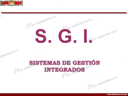 S. G. I. SISTEMAS DE GESTIÓN INTEGRADOS www.liderman.com.pe