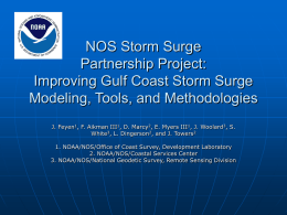 NOS Storm Surge Partnership Project: Improving Gulf Coast Storm Surge