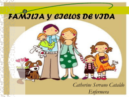 FAMILIA Y CICLOS DE VIDA Catherine Serrano Cataldo Enfermera