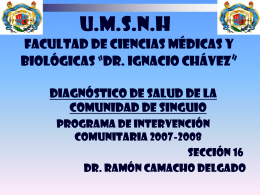 U.M.S.N.H ” Facultad de ciencias médicas y biológicas “Dr. Ignacio chávez