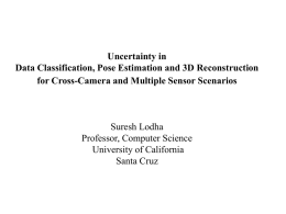 Uncertainty in Data Classification, Pose Estimation and 3D Reconstruction