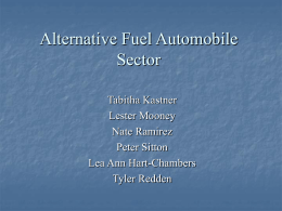 Alternative Fuel Automobile Sector Tabitha Kastner Lester Mooney