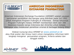 AMERICAN INDONESIAN EXCHANGE FOUNDATION