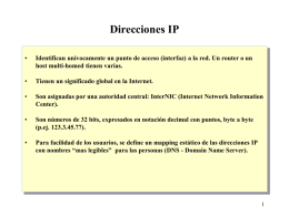 Direcciones IP
