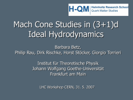 Mach Cone Studies in (3+1)d Ideal Hydrodynamics