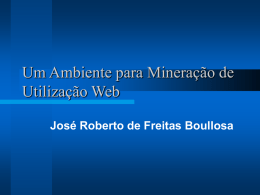 Um Ambiente para Mineração de Utilização Web José Roberto de Freitas Boullosa
