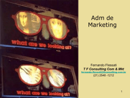Adm de Marketing Fernando Flessati T F Consulting Com &amp; Mkt