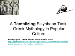 Tantalizing Greek Mythology in Popular Culture