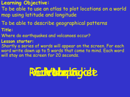Learning Objective: map using latitude and longitude