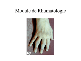 Module de Rhumatologie