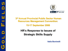 HR’s Response to Issues of Strategic Skills Supply 3