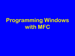 Programming Windows with MFC