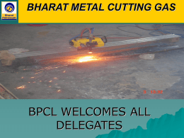 BPCL WELCOMES ALL DELEGATES BHARAT METAL CUTTING GAS