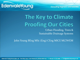 Urban Flooding, Trees &amp; Sustainable Drainage Systems