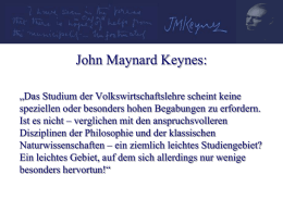 John Maynard Keynes: