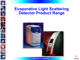 Evaporative Light Scattering Detector Product Range