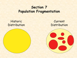 Section 7 Population Fragmentation Historic Current